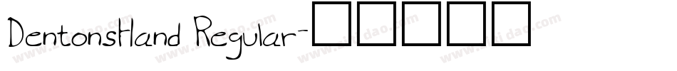 DentonsHand Regular字体转换